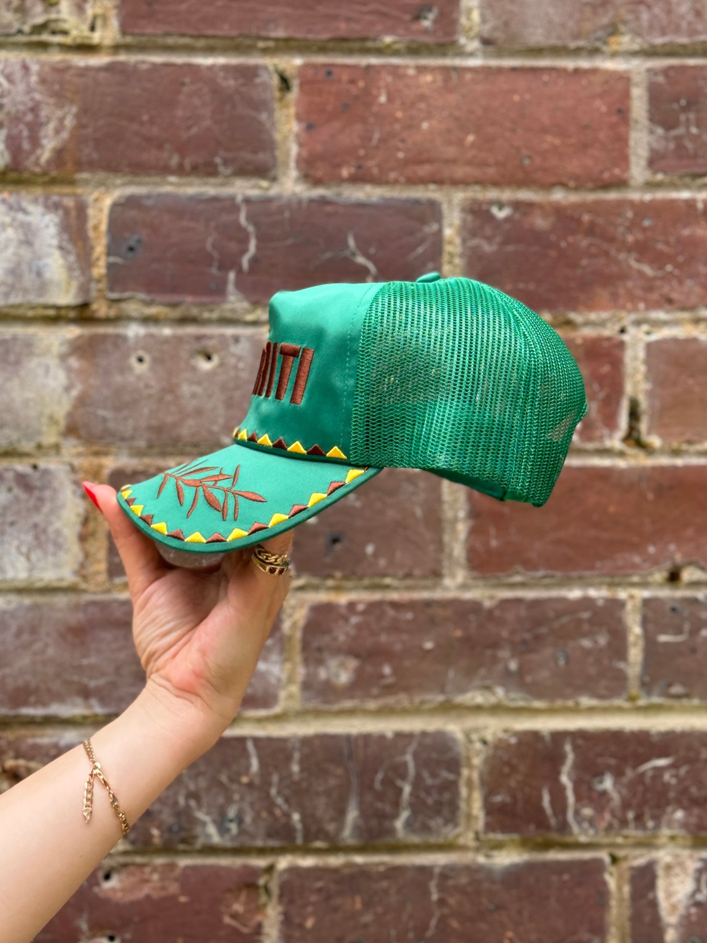 Kākāriki Satin Trucker Cap