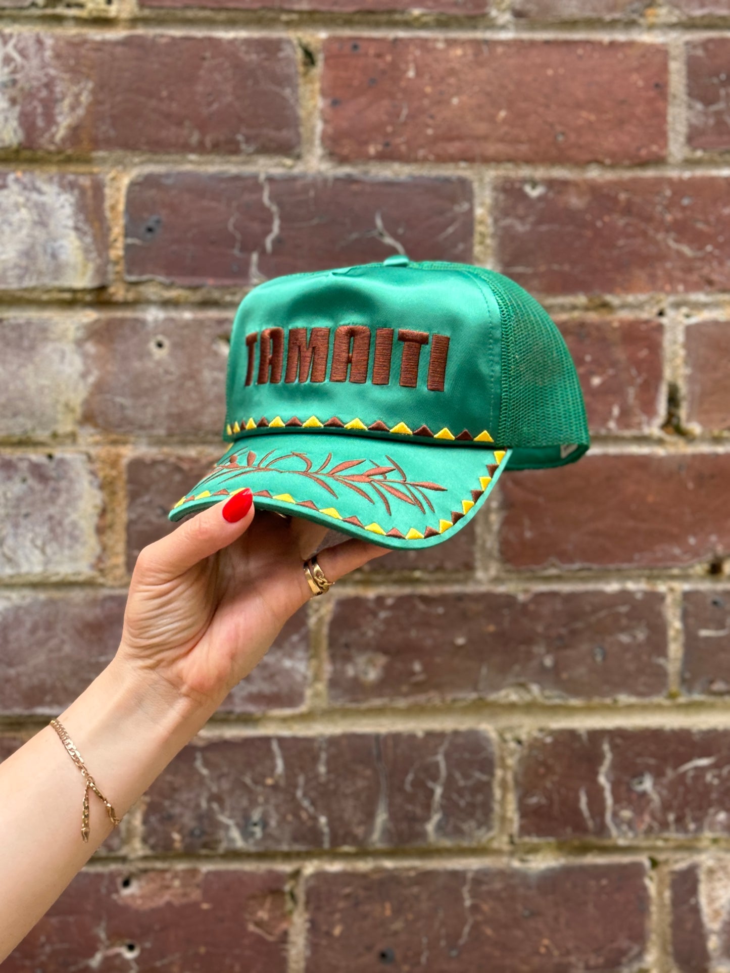 Kākāriki Satin Trucker Cap