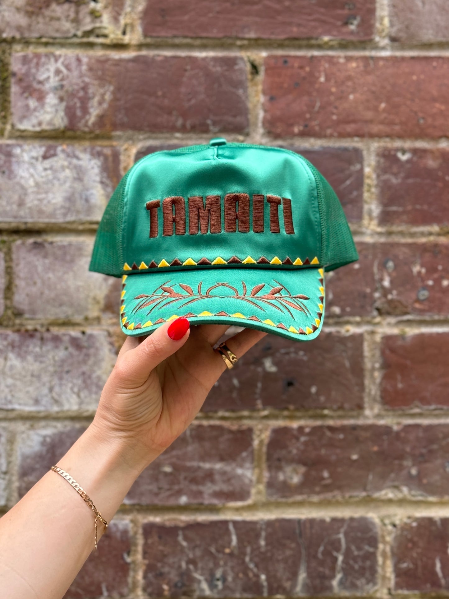 Kākāriki Satin Trucker Cap